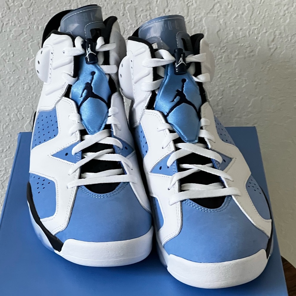🆕 Retro Jordan 6 University Blue Sz12 - Picture 4 of 4